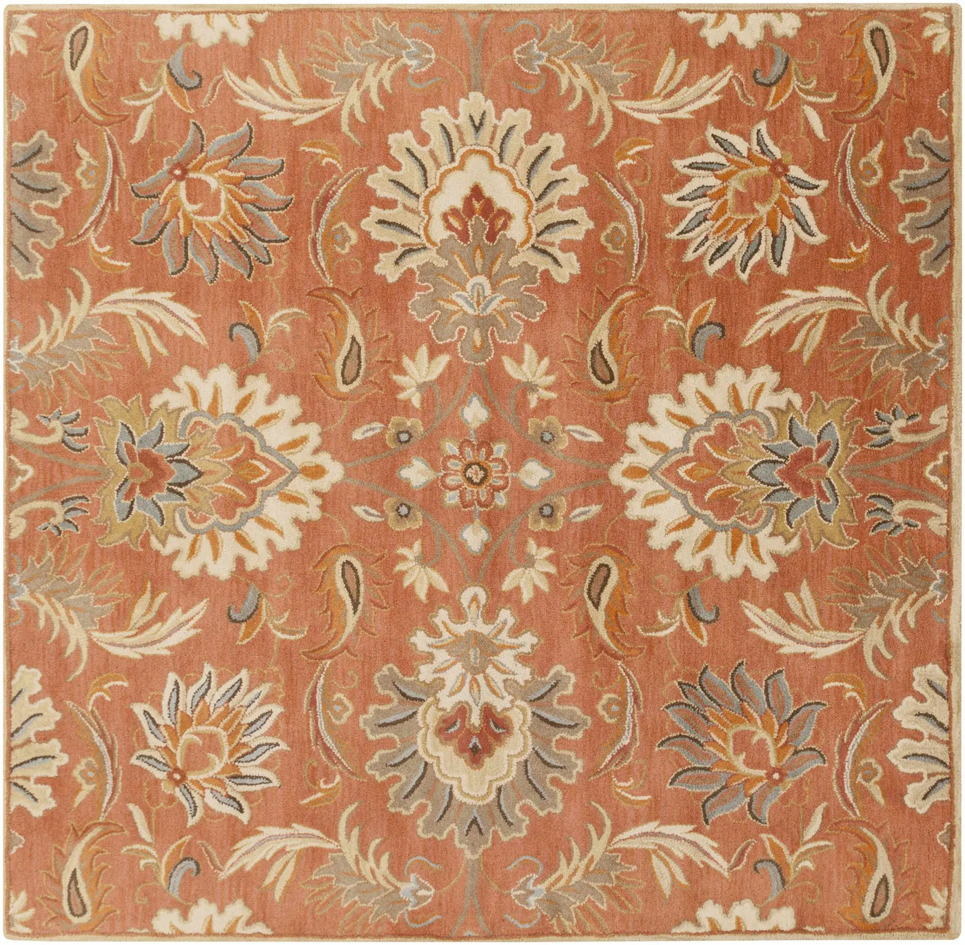 Chesterton Hand Tufted Orange 1112 Area Rug by Boutique Rugs
