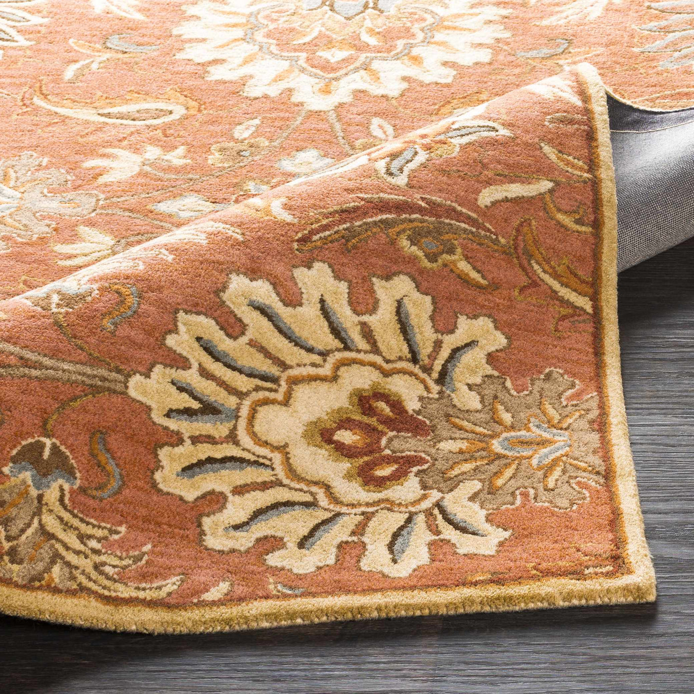 Chesterton Hand Tufted Orange 1112 Area Rug by Boutique Rugs