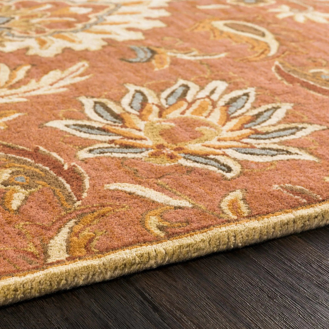 Chesterton Hand Tufted Orange 1112 Area Rug by Boutique Rugs