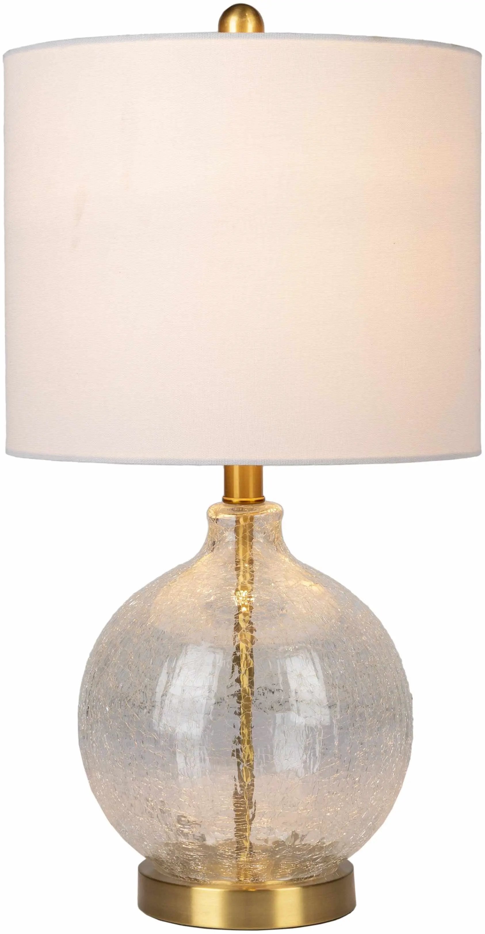 Ciel Contemporary Glass Textured Table Lamp by Boutique Rugs