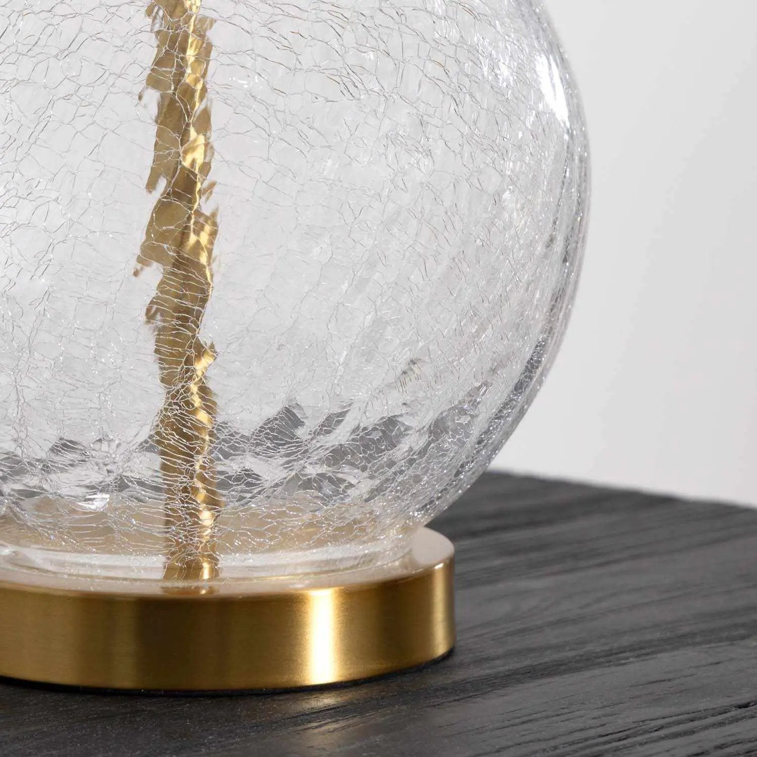 Ciel Contemporary Glass Textured Table Lamp by Boutique Rugs