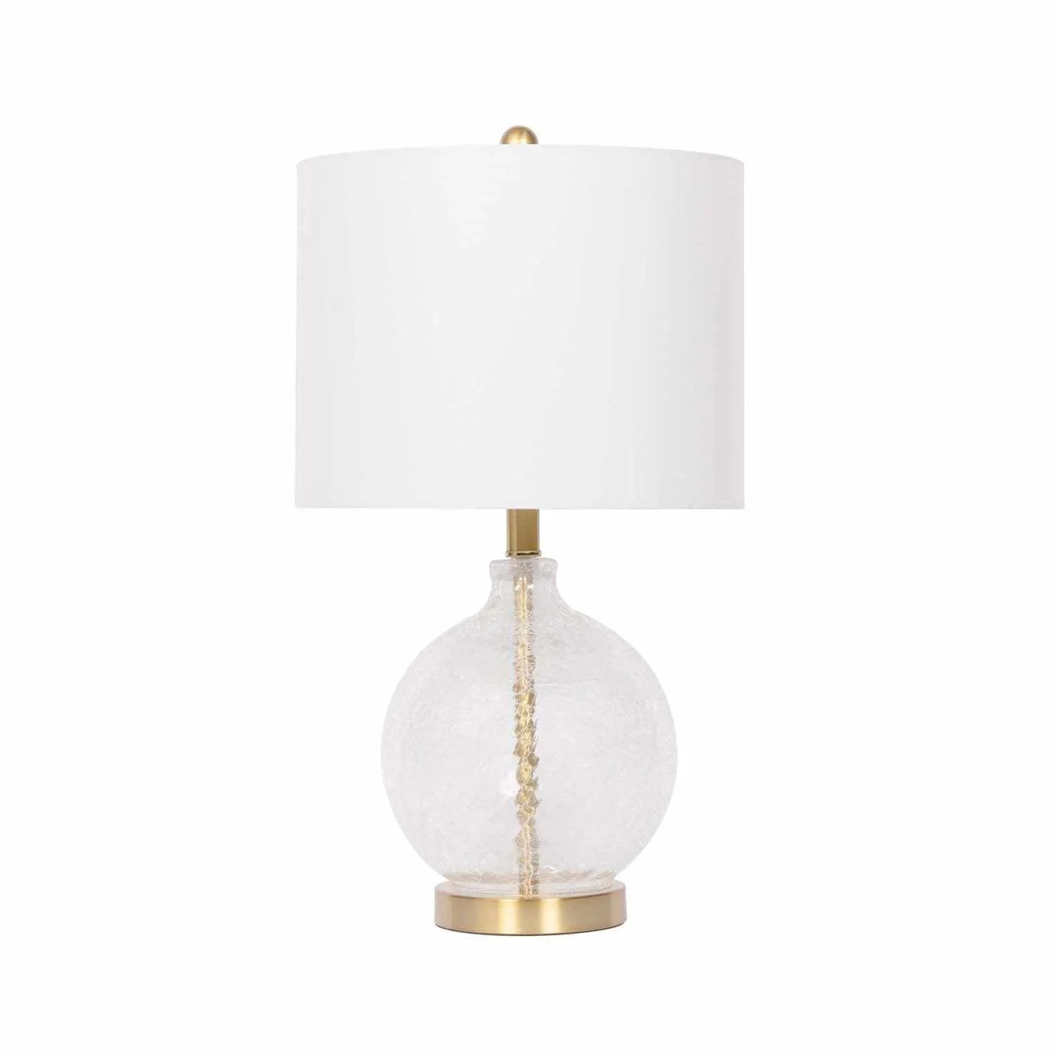 Ciel Contemporary Glass Textured Table Lamp by Boutique Rugs