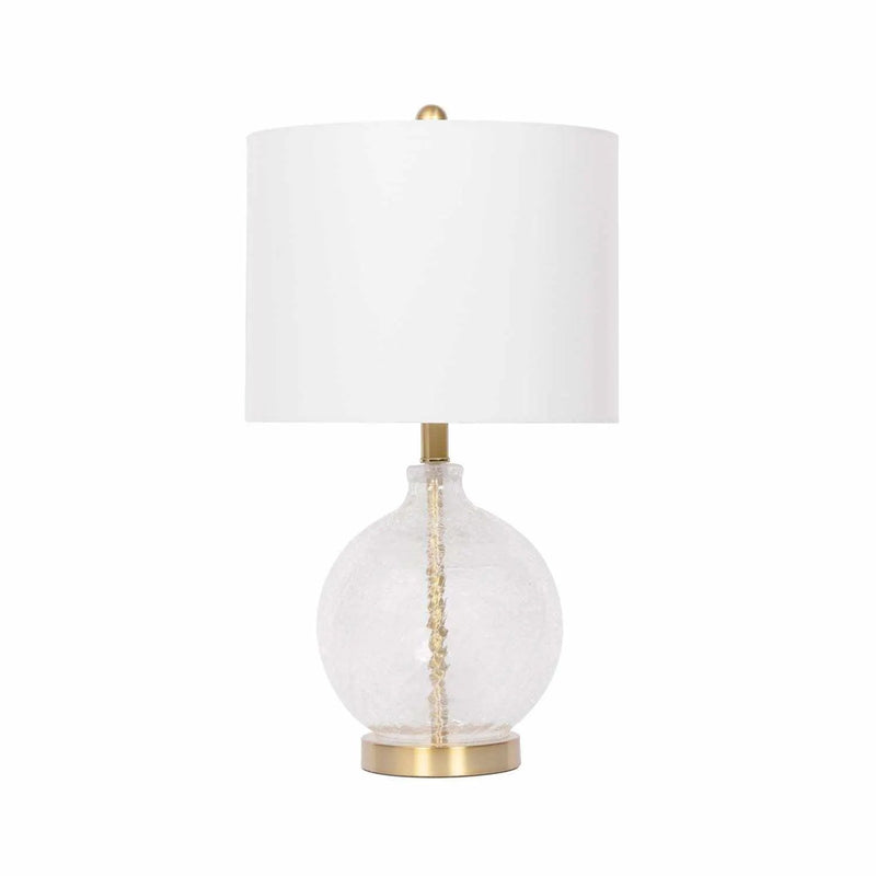 Ciel Contemporary Glass Textured Table Lamp by Boutique Rugs