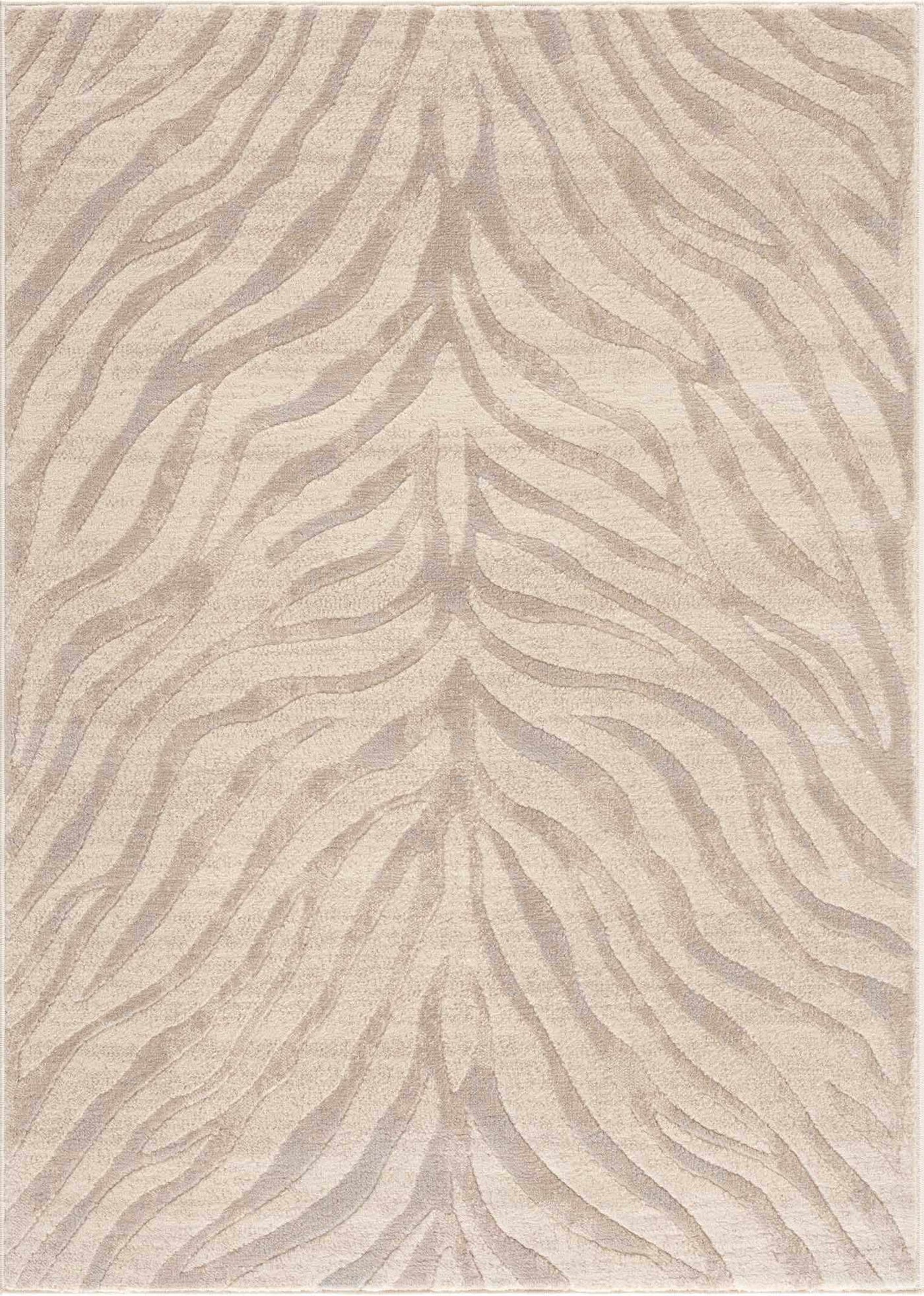 Beige Manteca Zebra Print Area Rug by Boutique Rugs