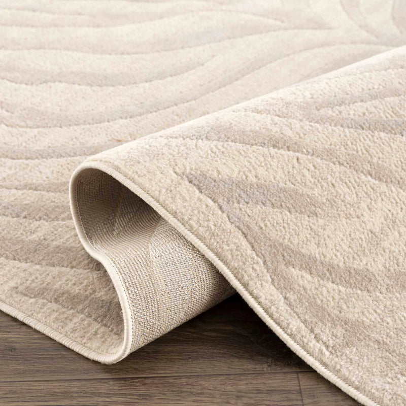 Beige Manteca Zebra Print Area Rug by Boutique Rugs