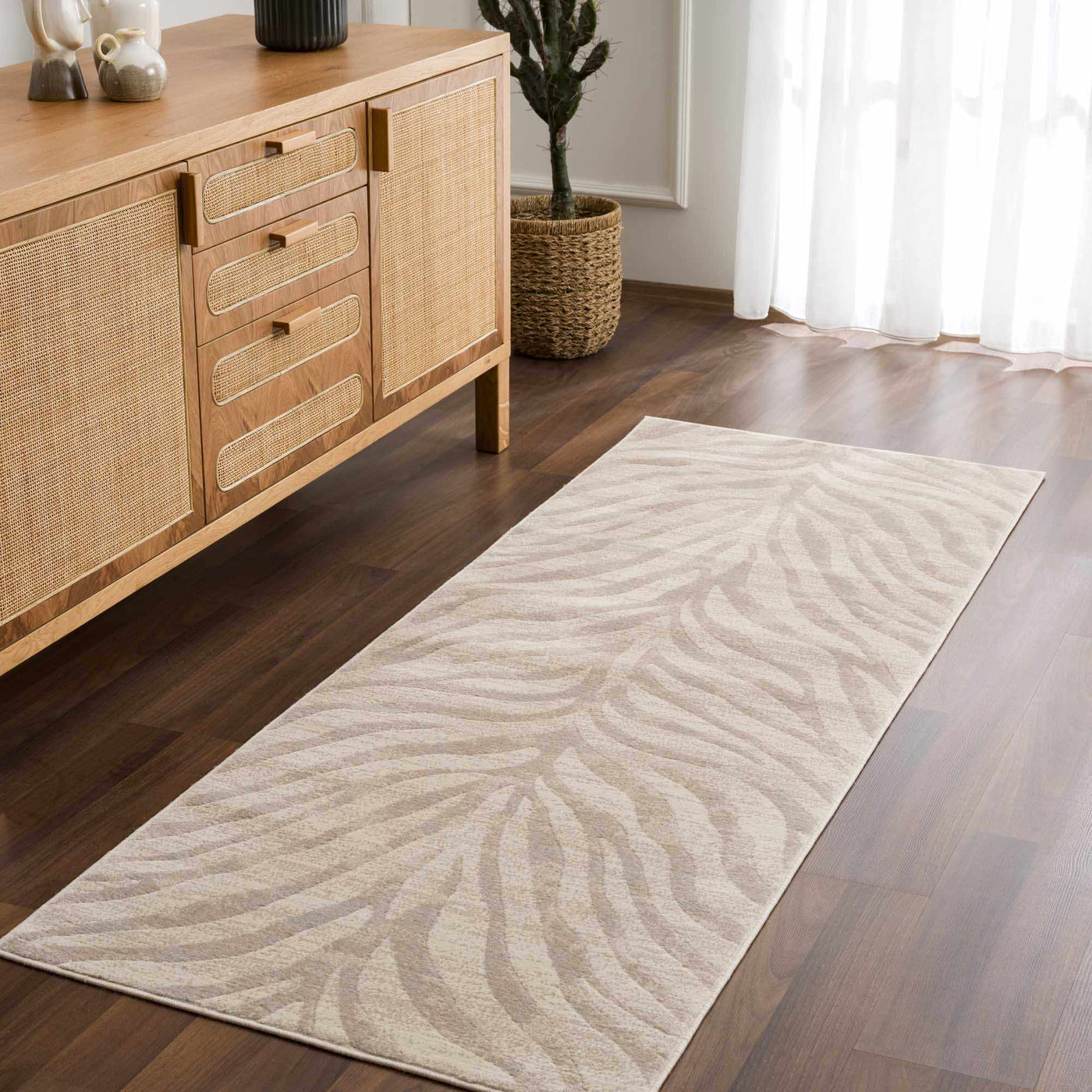 Beige Manteca Zebra Print Area Rug by Boutique Rugs