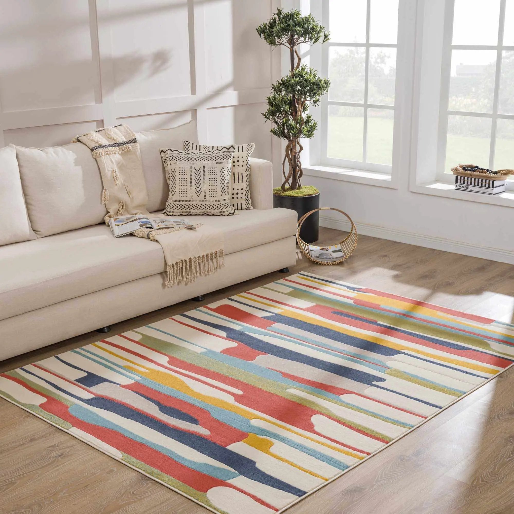 Southfields Colorful Modern Area Carpet by Boutique Rugs