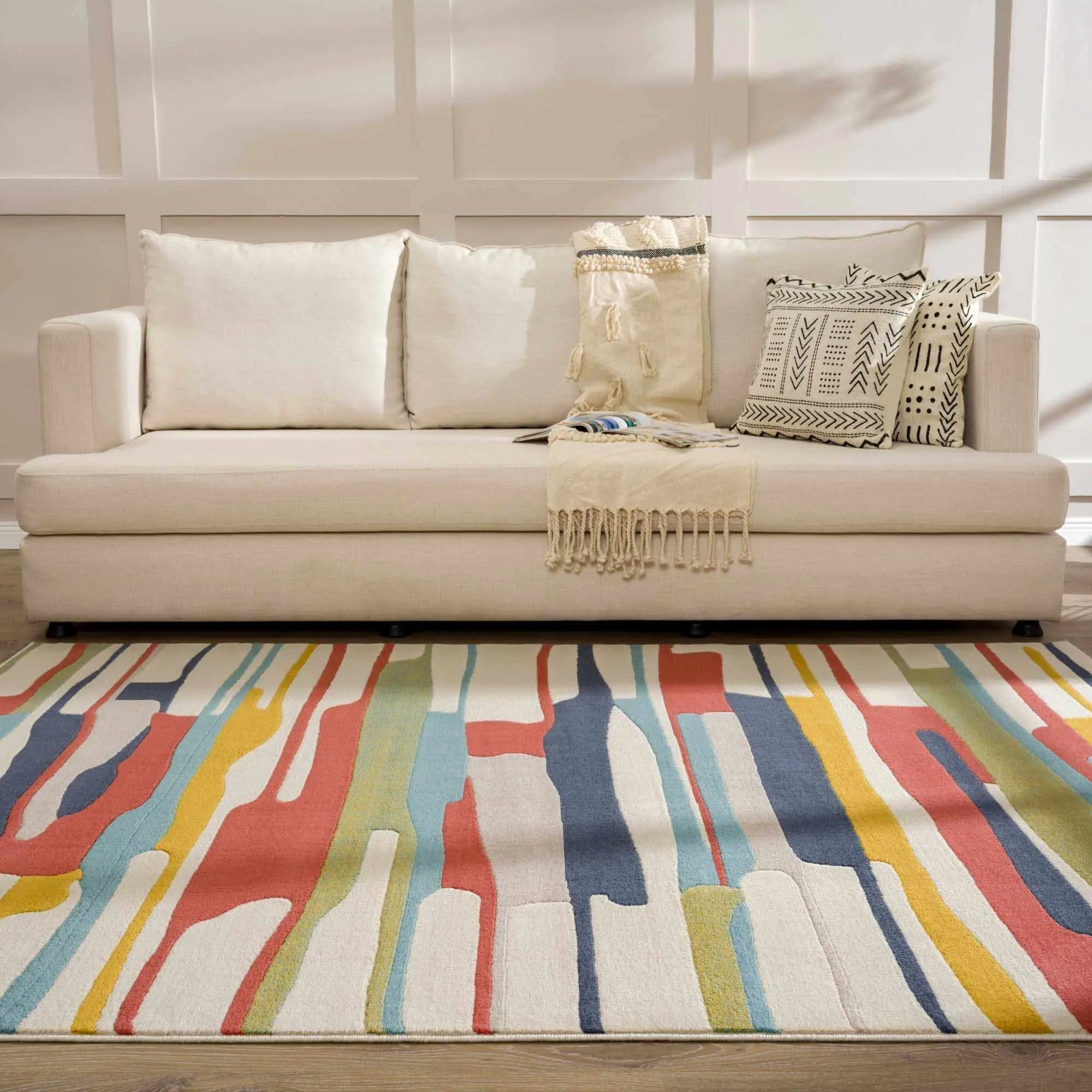 Southfields Colorful Modern Area Carpet by Boutique Rugs