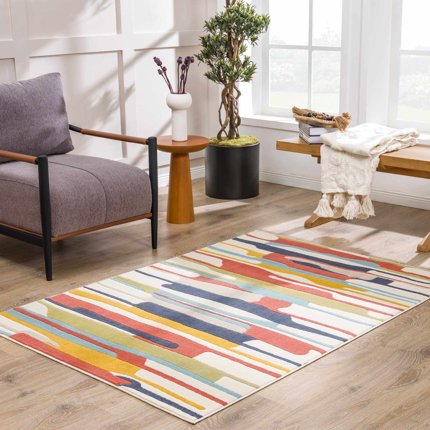 Southfields Colorful Modern Area Carpet by Boutique Rugs