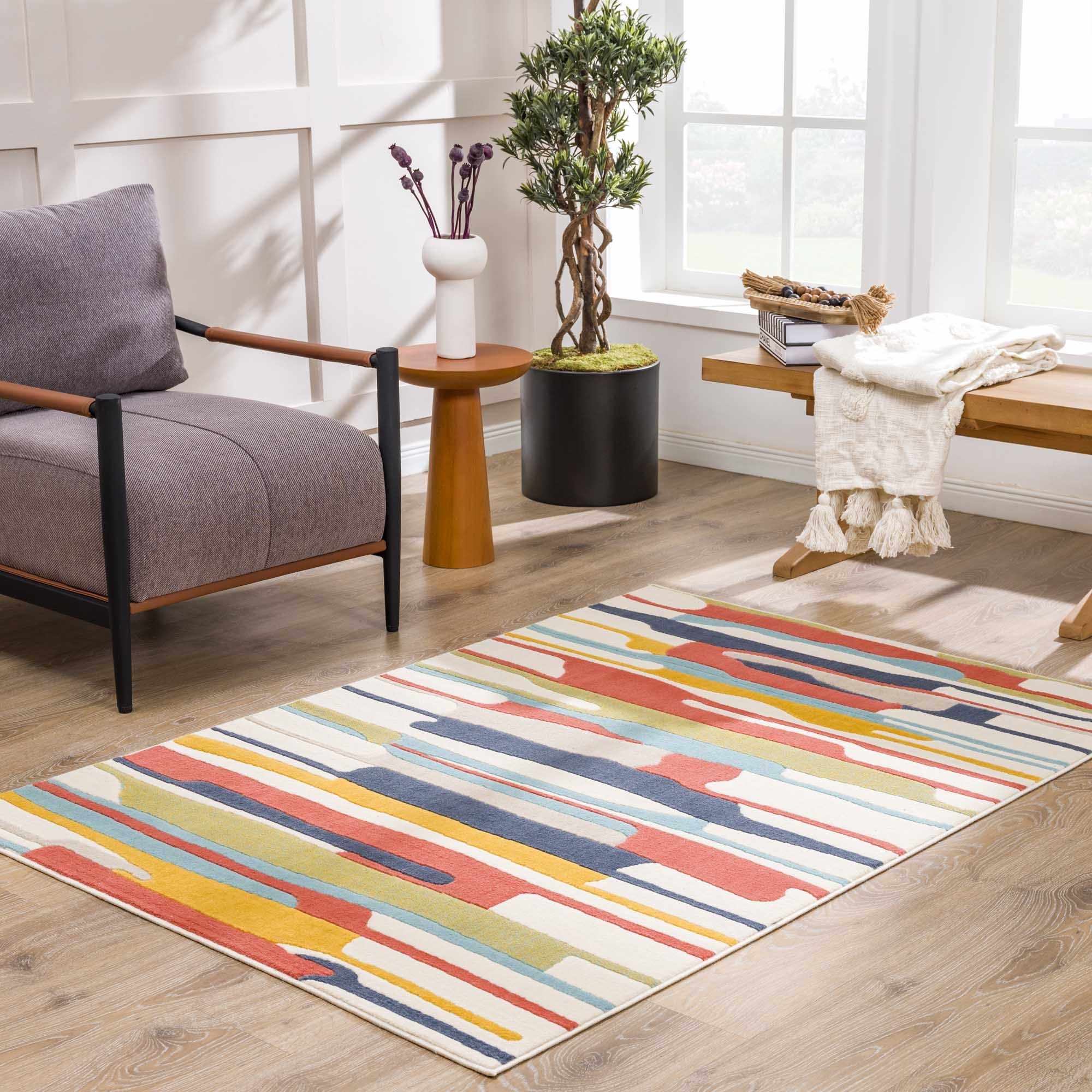 Southfields Colorful Modern Area Carpet by Boutique Rugs