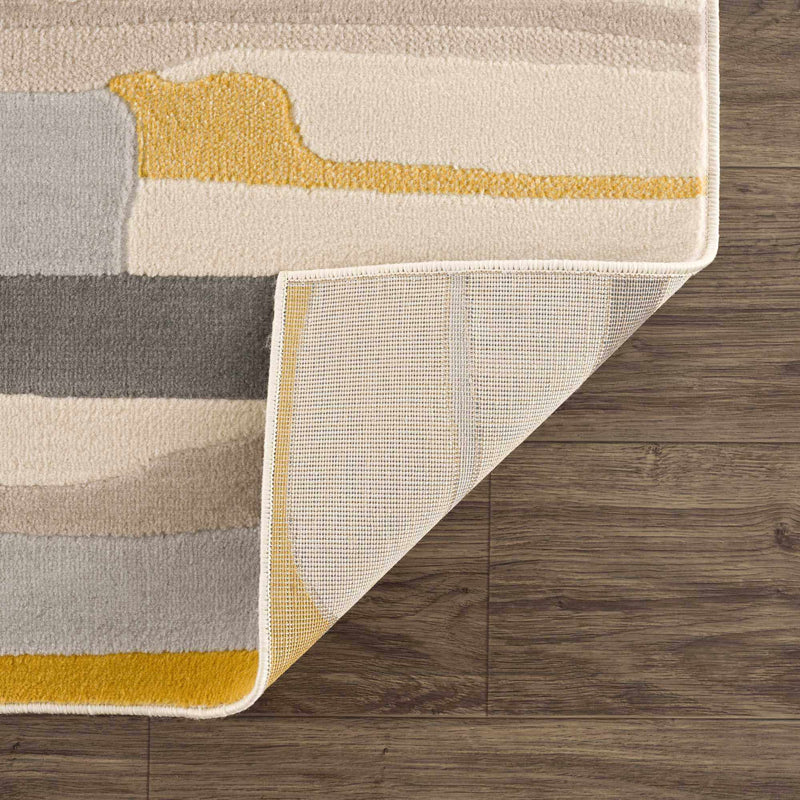 Southfields Mustard Modern Rug by Boutique Rugs