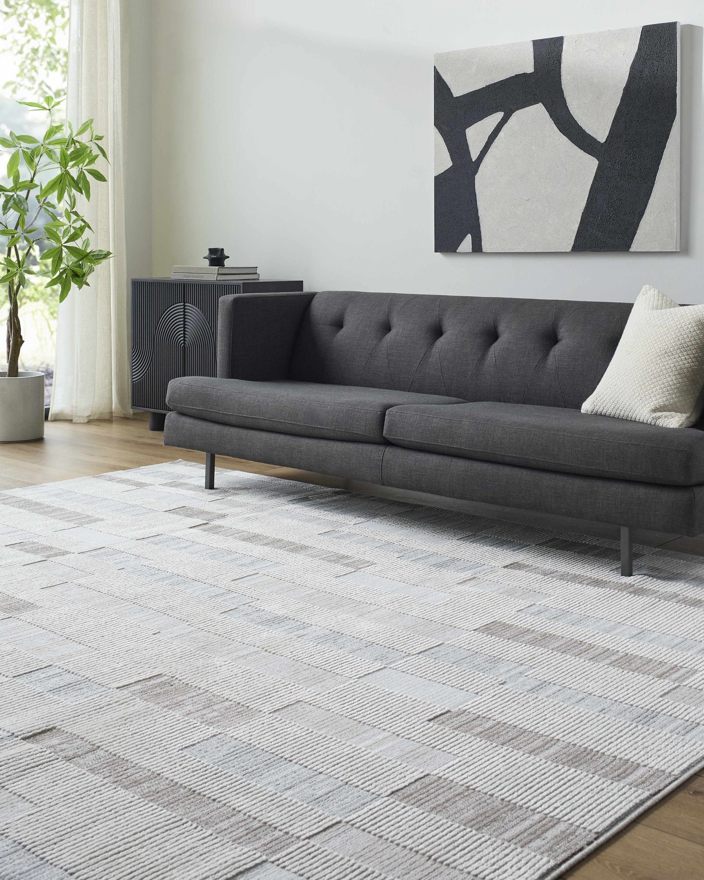 Chouko Broken-Striped Area Rug by Boutique Rugs