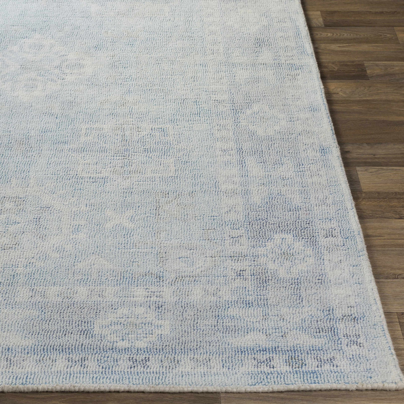 Calderbank Sky Blue Wool-Blend Area Rug by Boutique Rugs