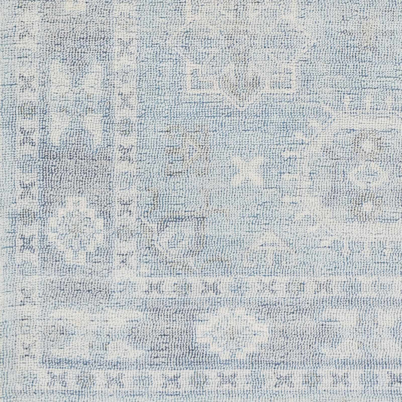 Calderbank Sky Blue Wool-Blend Area Rug by Boutique Rugs