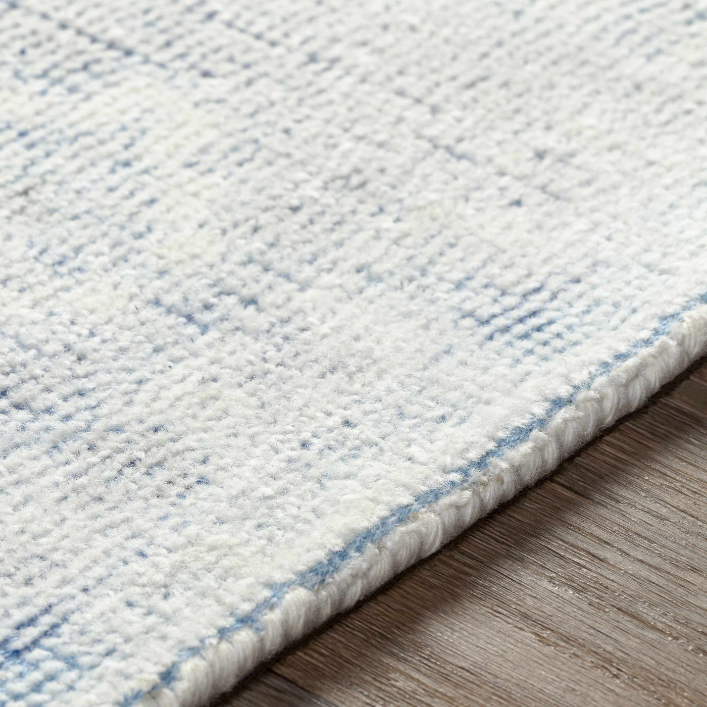 Calderbank Sky Blue Wool-Blend Area Rug by Boutique Rugs