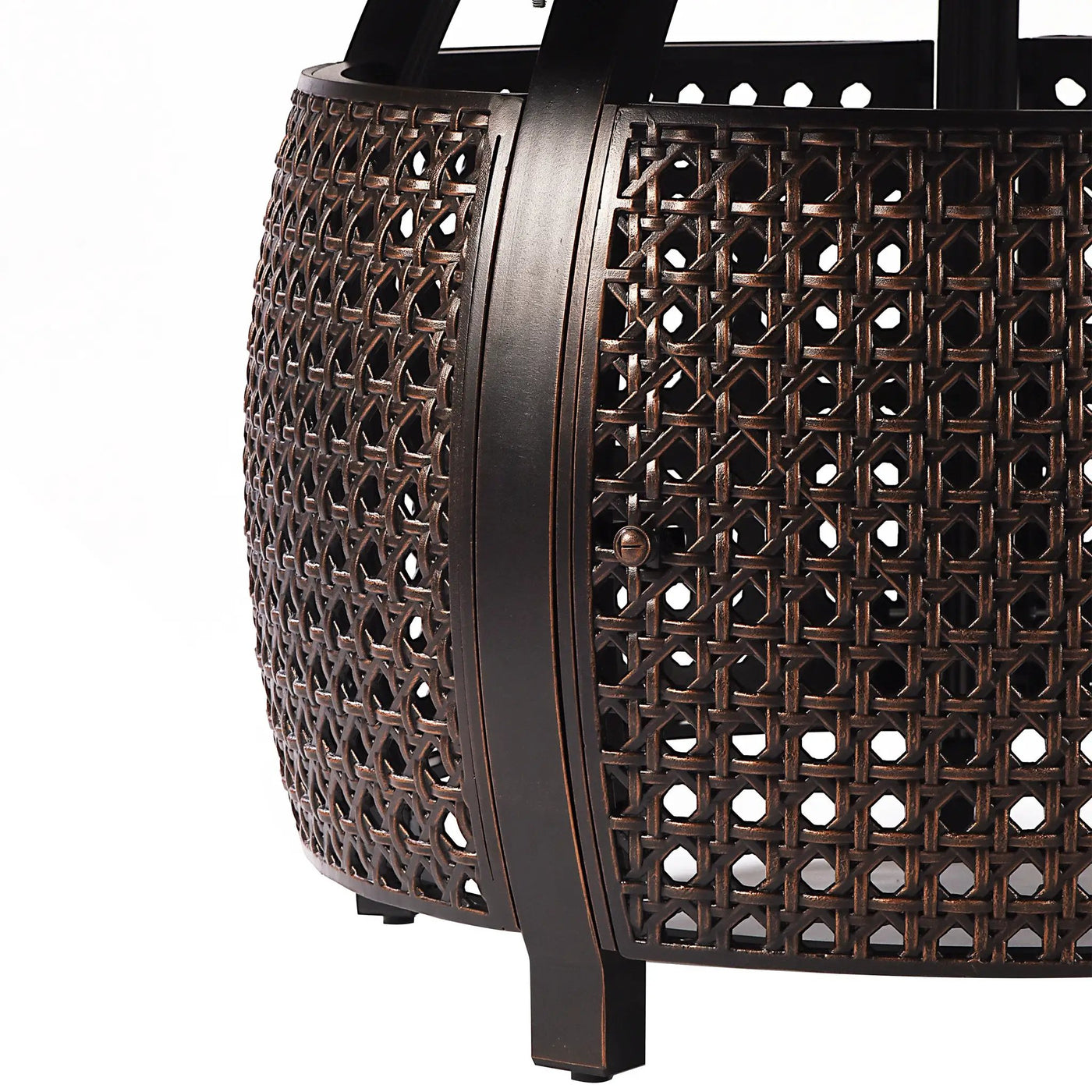 Aluminum 44-in Round Propane Fire Table with Beads, Covers and Lid by Sharicks