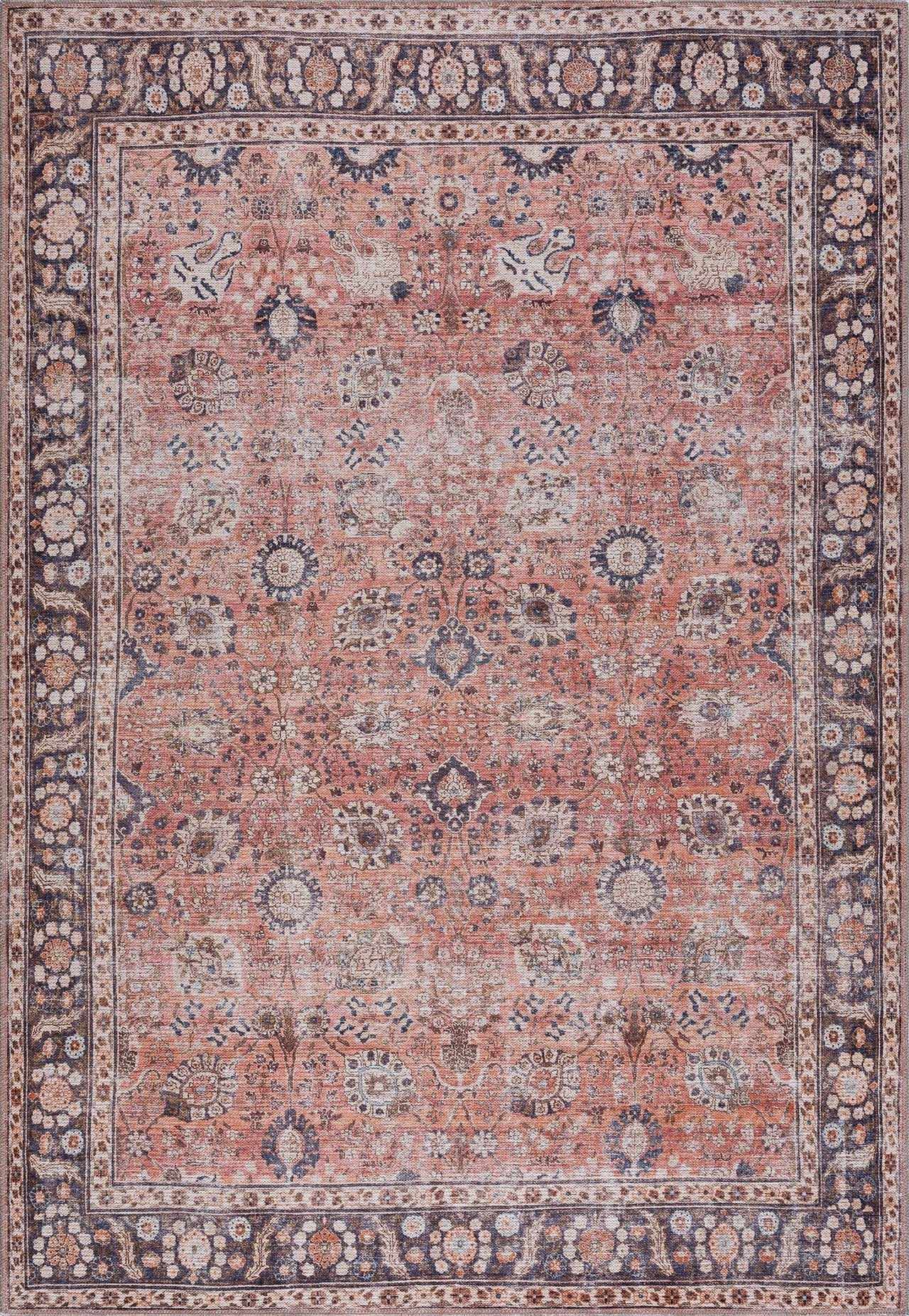 Ganyangan Red Washable Rug by Boutique Rugs