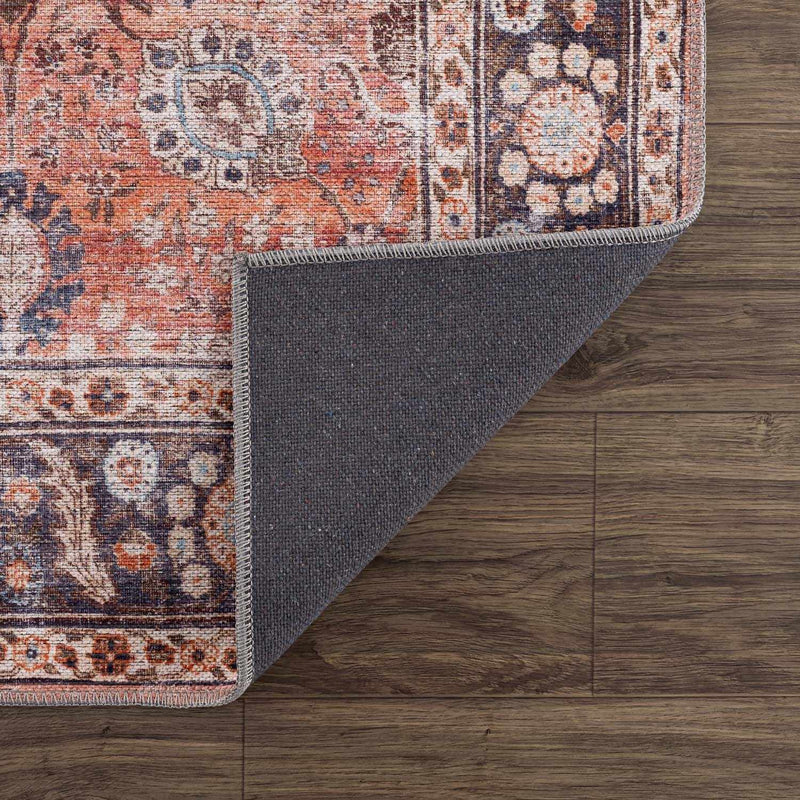 Ganyangan Red Washable Rug by Boutique Rugs