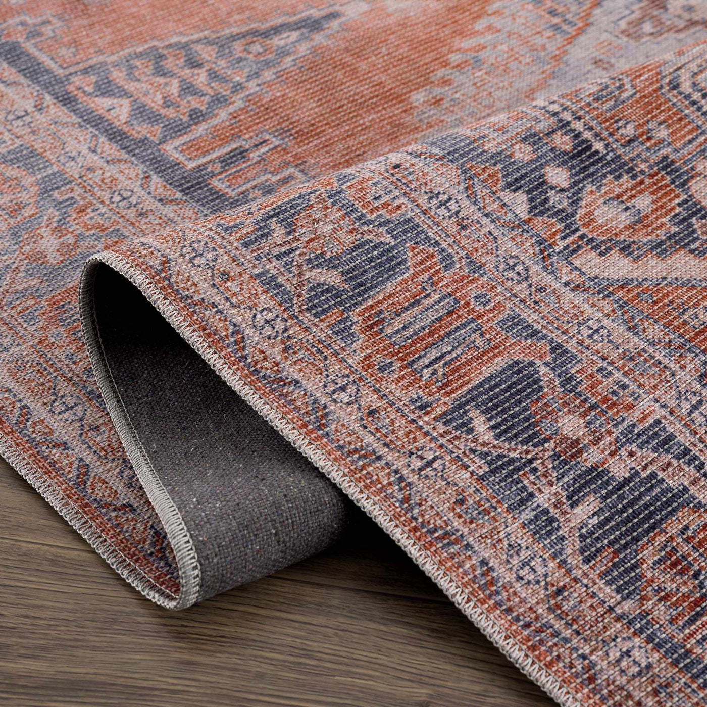 Taber Burnt Orange Persian Style Rug by Boutique Rugs