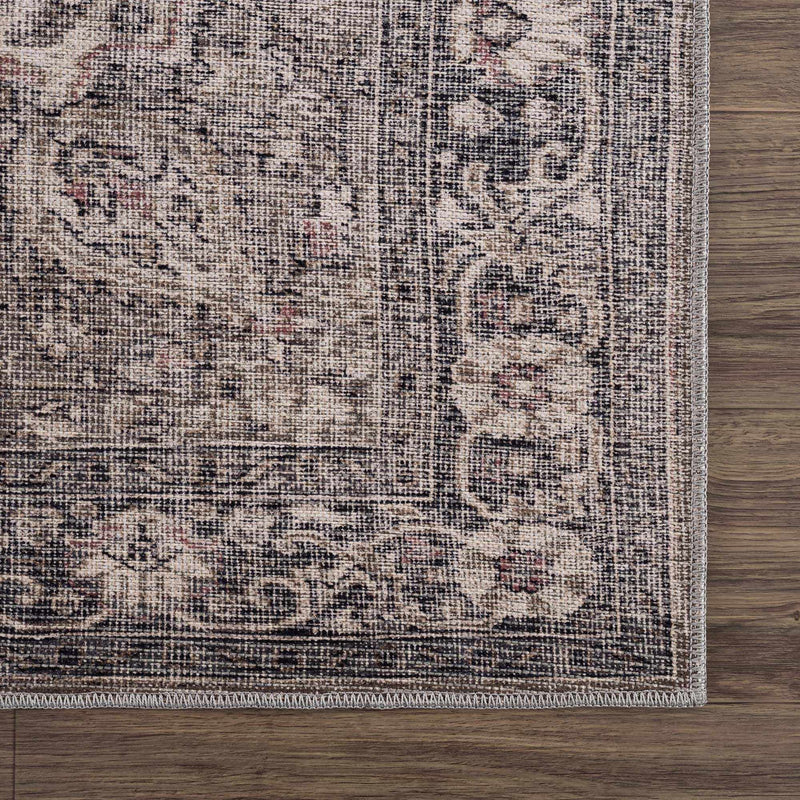 Dusty Sage Greenpoint Medallion Washable Area Rug by Hauteloom