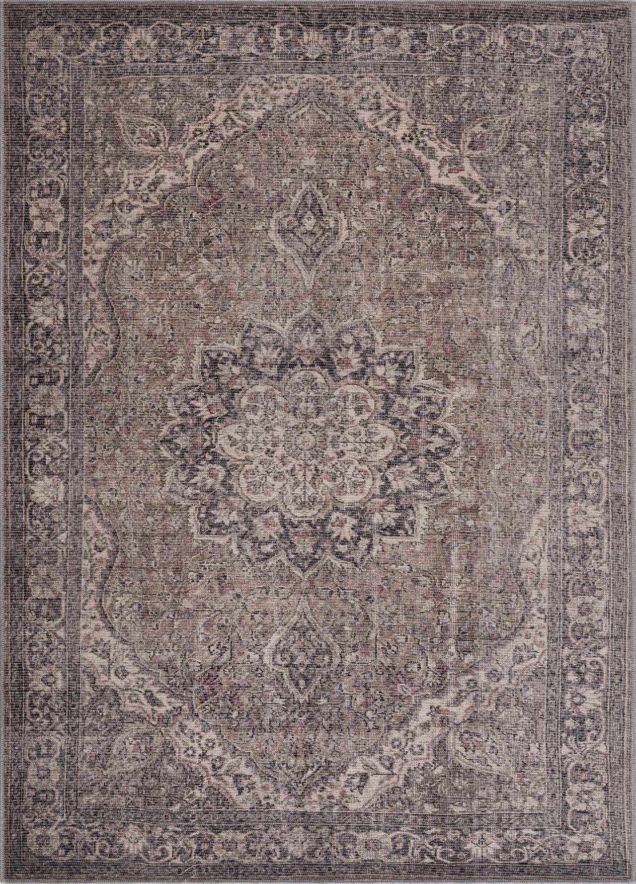 Greenpoint Dusty Blue Washable Rug by Boutique Rugs