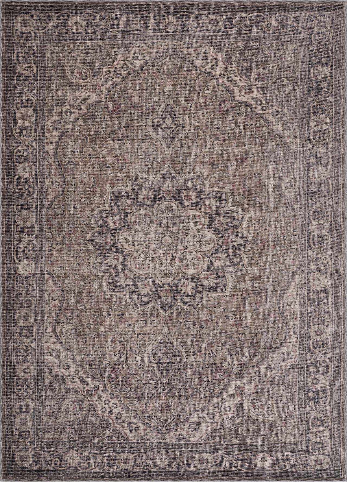 Dusty Sage Greenpoint Medallion Washable Area Rug by Hauteloom