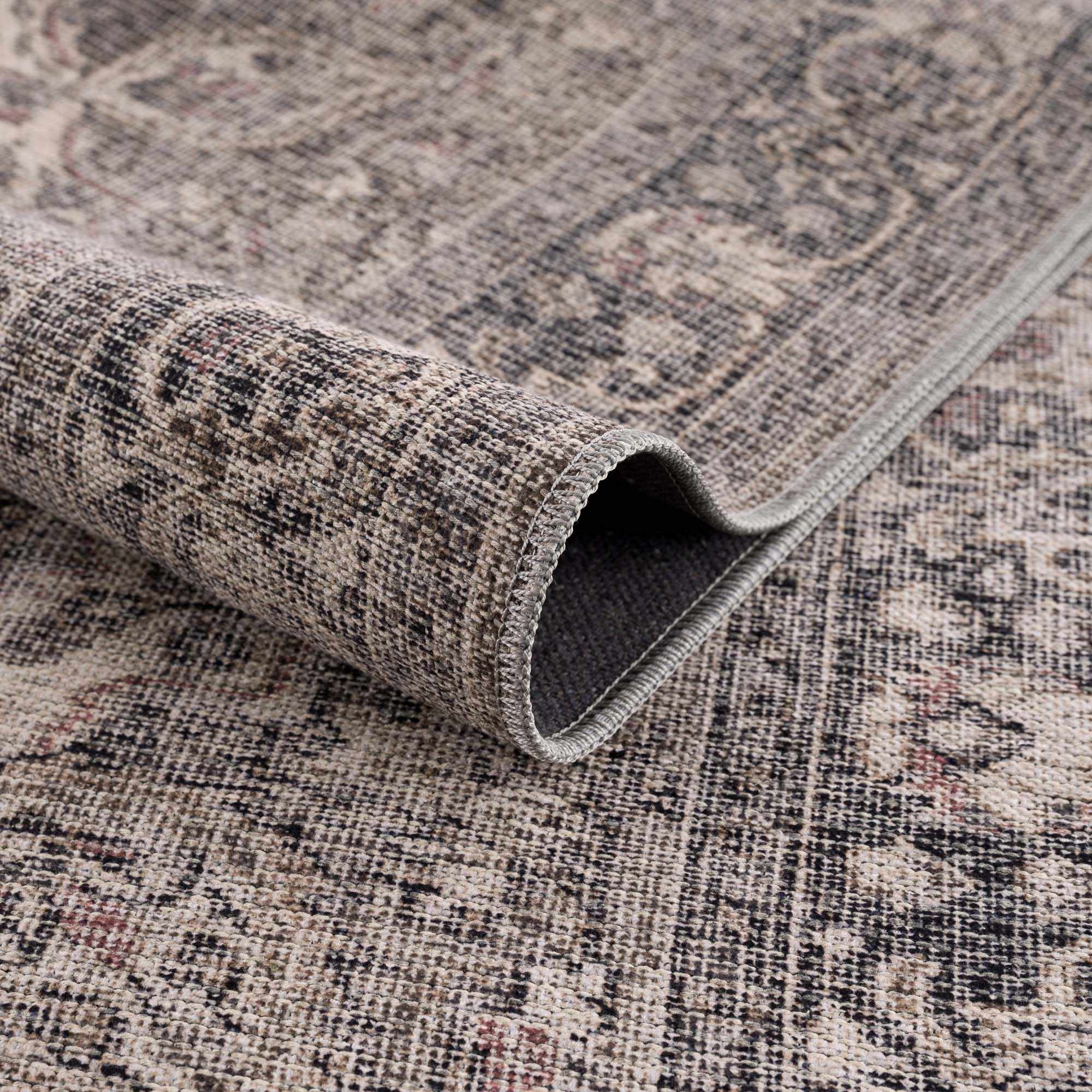 Greenpoint Dusty Blue Washable Rug by Boutique Rugs