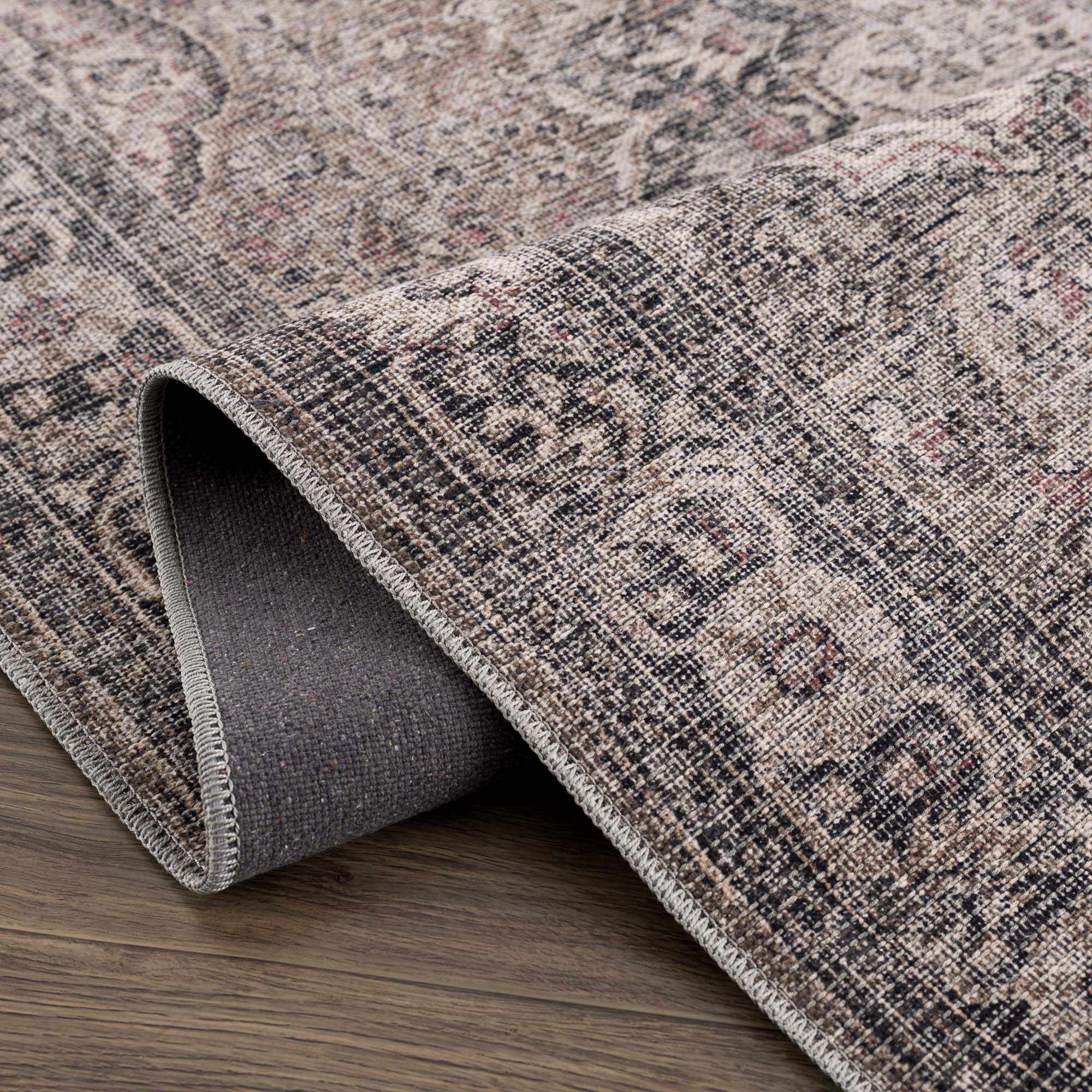 Dusty Sage Greenpoint Medallion Washable Area Rug by Hauteloom