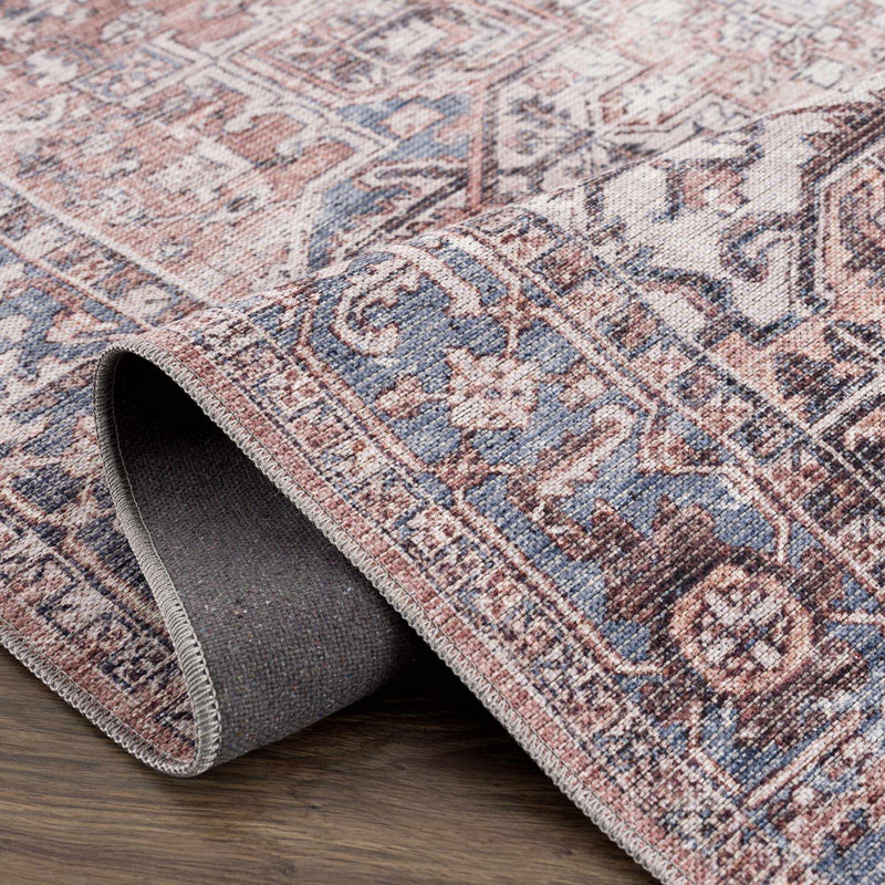 Viho Vintage Flat Pile Washable Rug - Clearance by Boutique Rugs