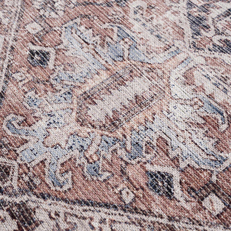 Viho Vintage Flat Pile Washable Rug - Clearance by Boutique Rugs