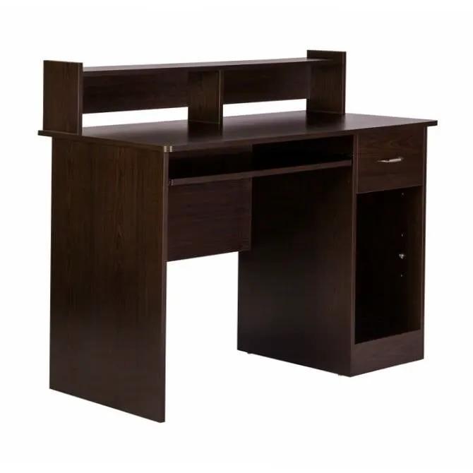 Contemporary Home Office Computer Desk in Espresso Wood Finish by HomePacific