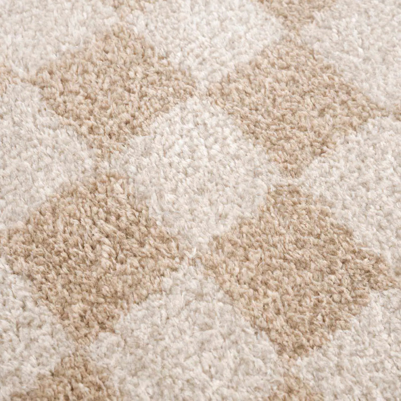 Canika Checkered Cream Washable Area Rug by Boutique Rugs