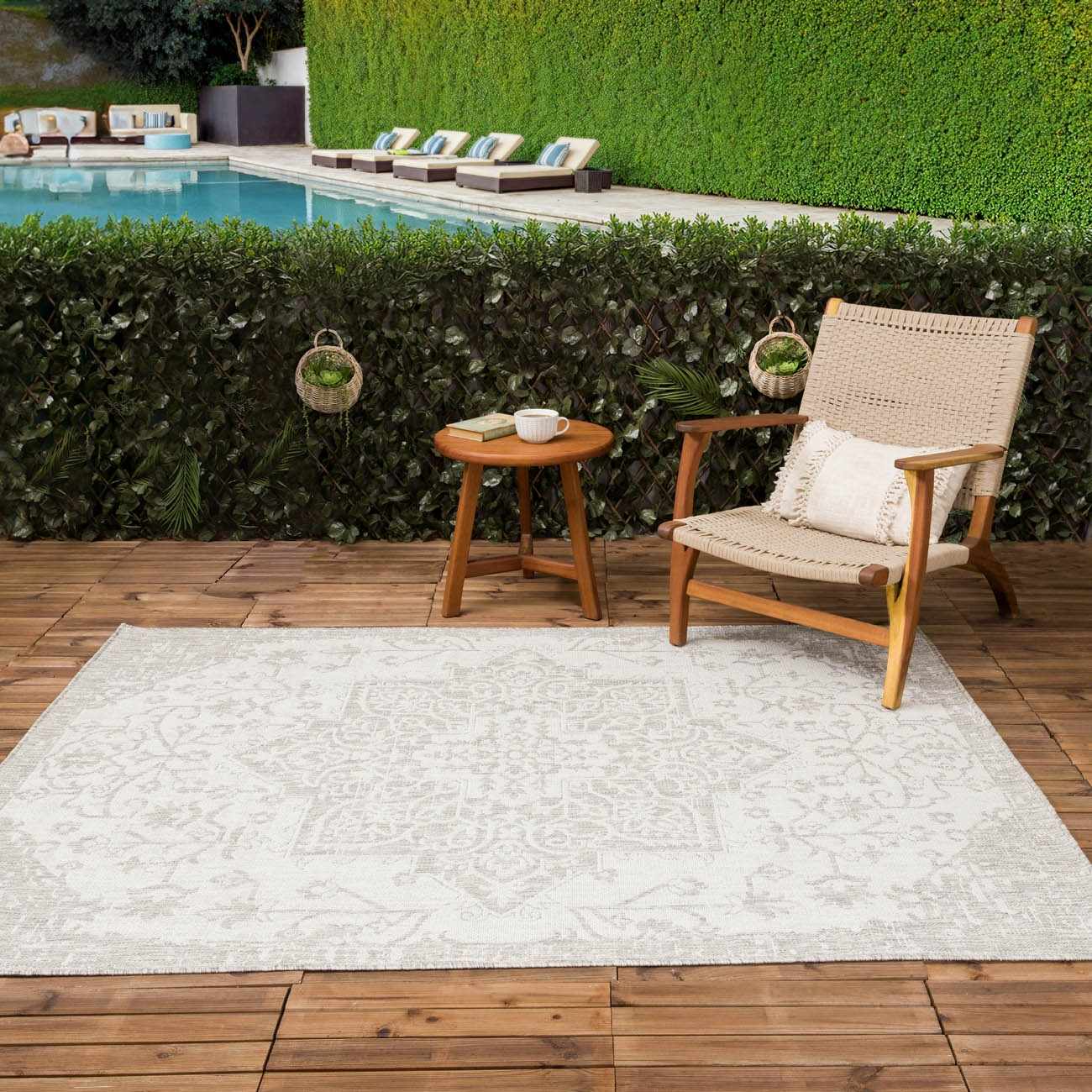 Beige Kilmacolm Outdoor Rug by Boutique Rugs