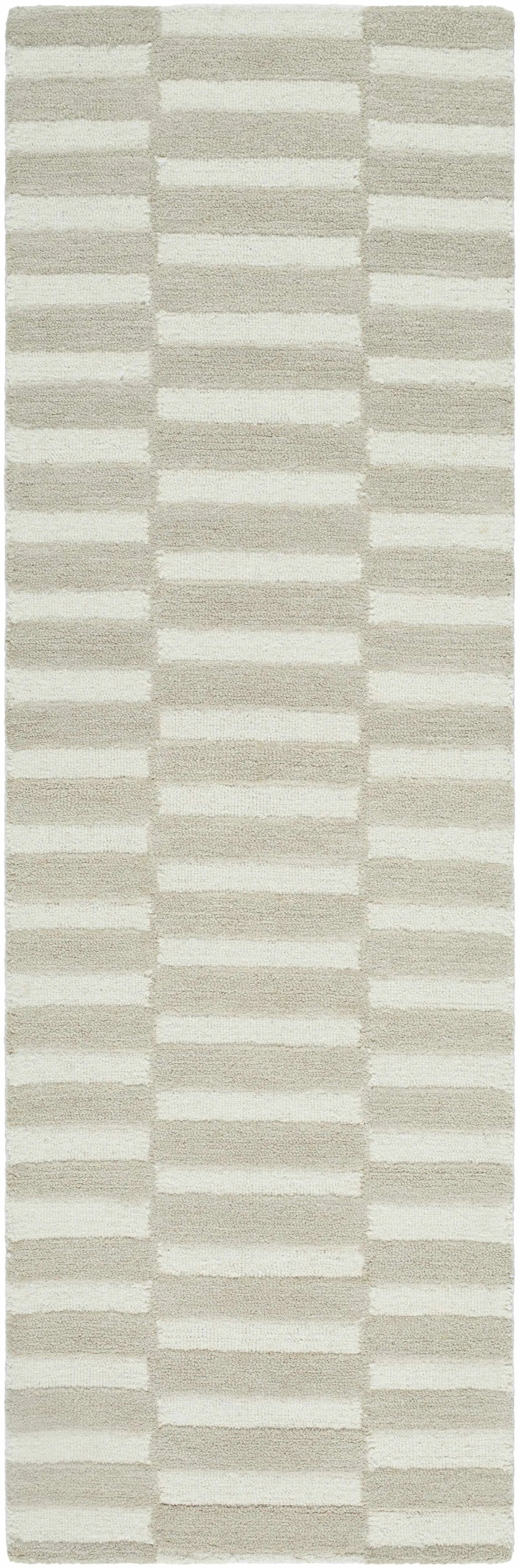 Idaho Broken-Striped Beige Area Rug by Boutique Rugs
