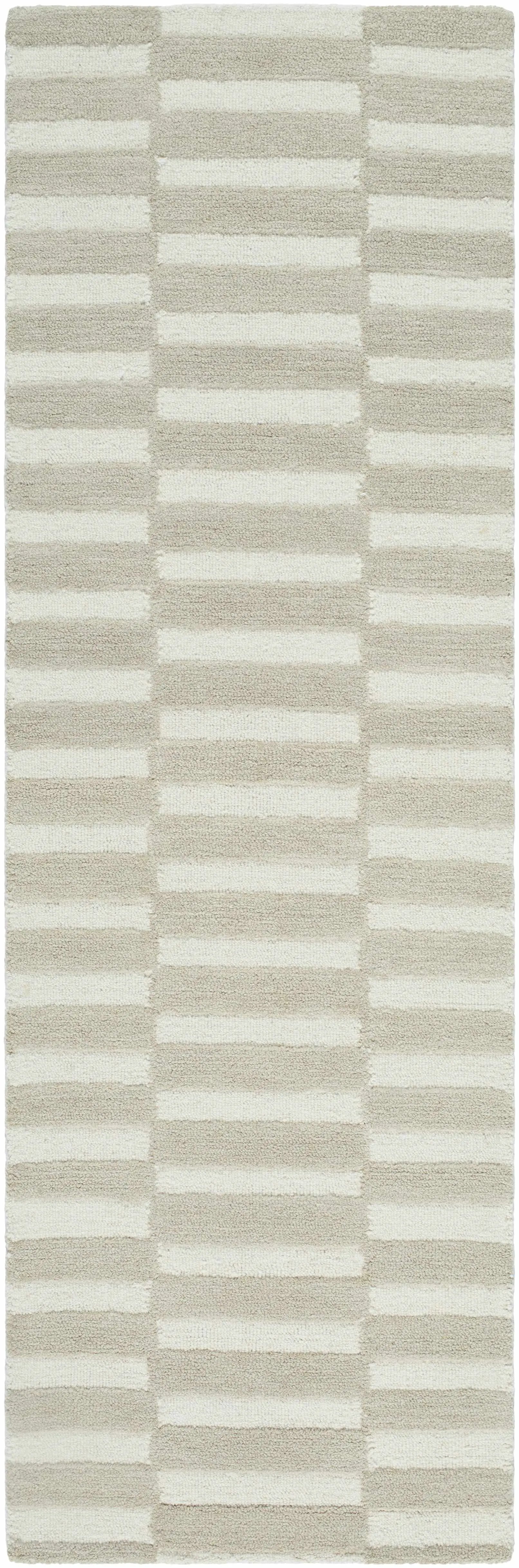 Idaho Broken-Striped Beige Area Rug by Boutique Rugs