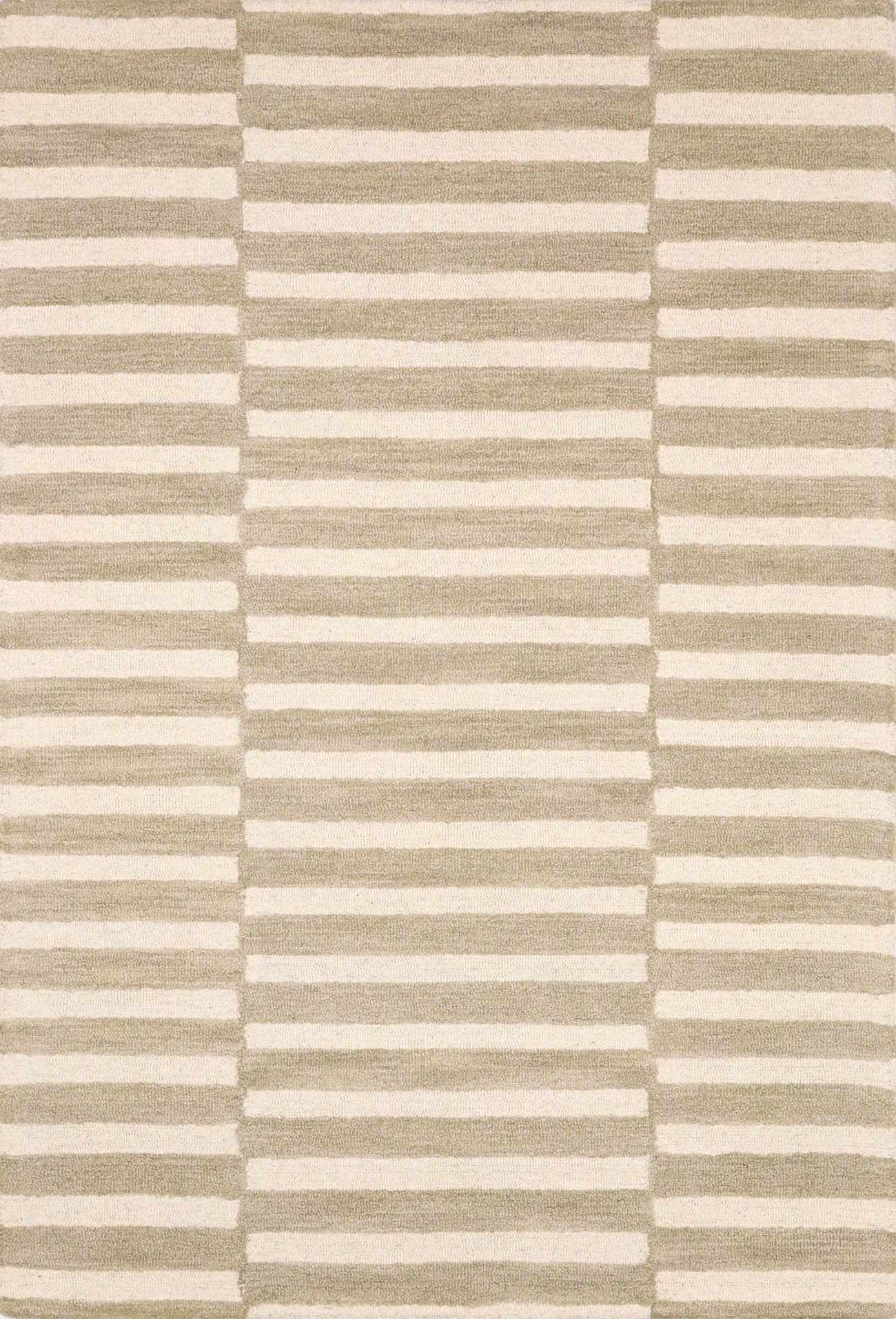 Idaho Broken-Striped Beige Area Rug by Boutique Rugs