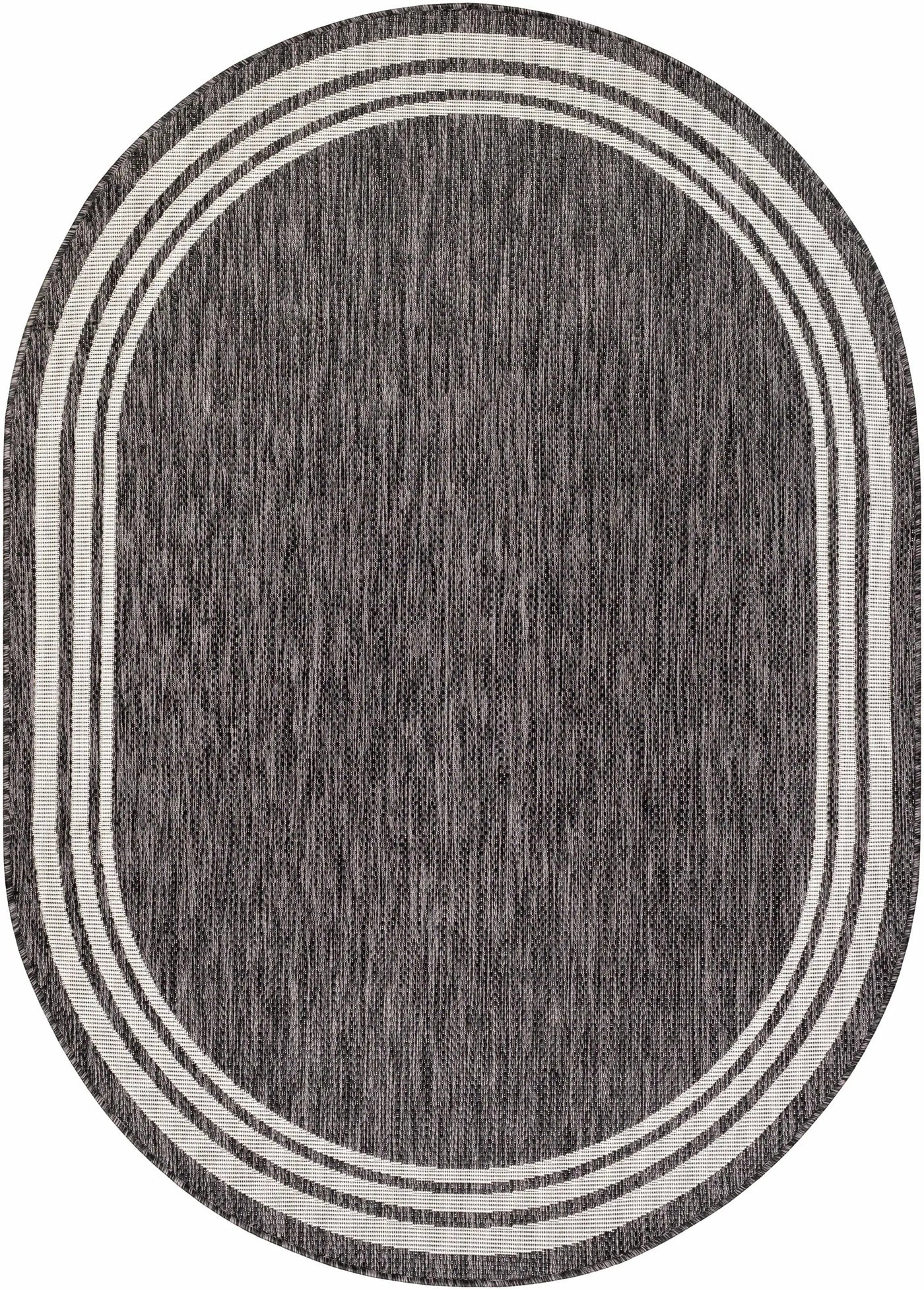 Coonamble Bordered Anthracite Outdoor Rug by Boutique Rugs