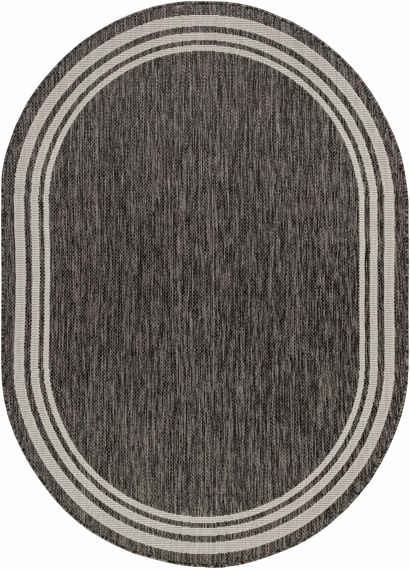 Coonamble Bordered Anthracite Outdoor Rug by Boutique Rugs