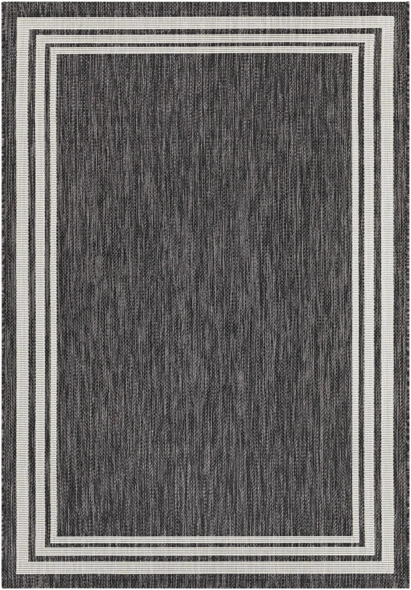Coonamble Bordered Anthracite Outdoor Rug by Boutique Rugs