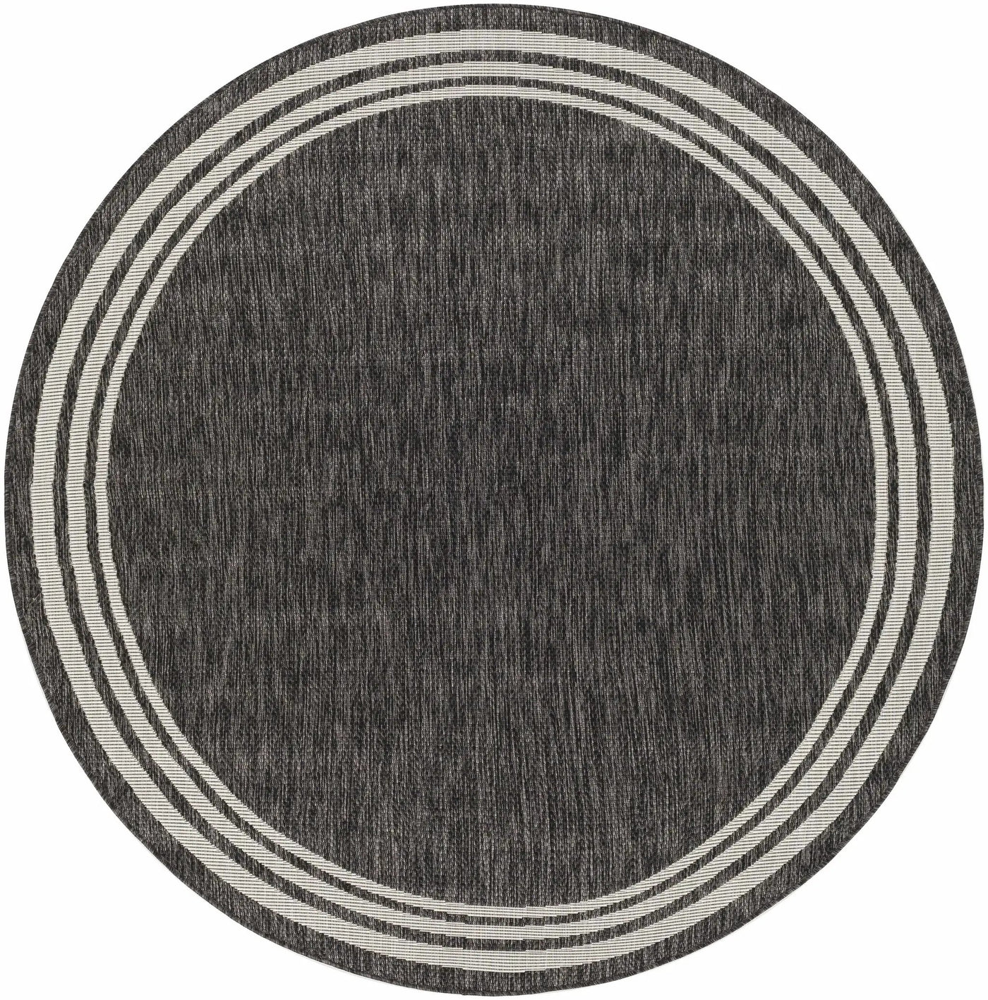 Coonamble Bordered Anthracite Outdoor Rug by Boutique Rugs