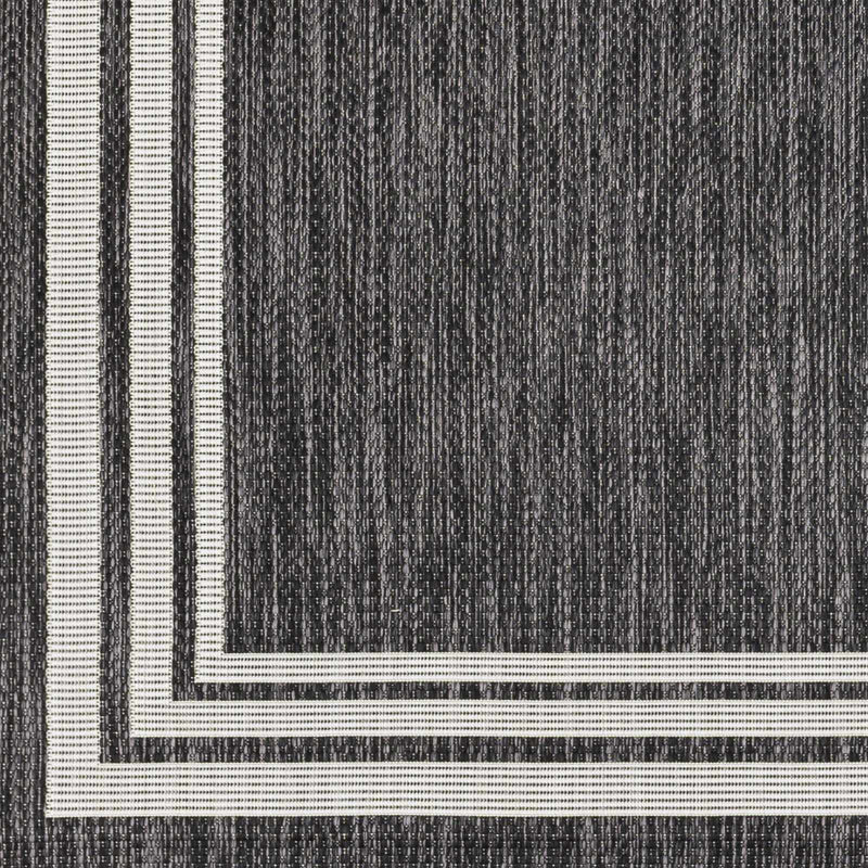 Coonamble Bordered Anthracite Outdoor Rug by Boutique Rugs