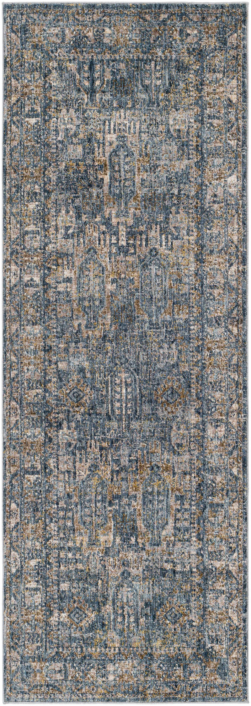 Mirabel Denim Blue Traditional Rug by Boutique Rugs