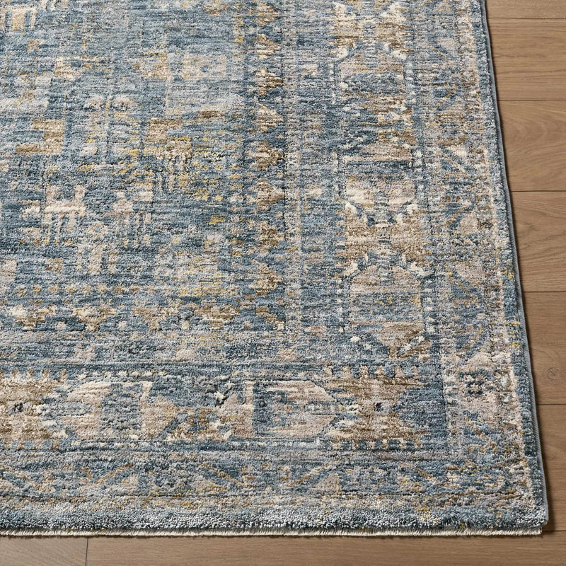Mirabel Denim Blue Traditional Rug by Boutique Rugs