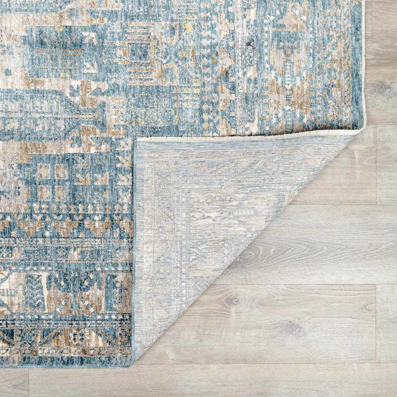 Mirabel Denim Blue Traditional Rug by Boutique Rugs