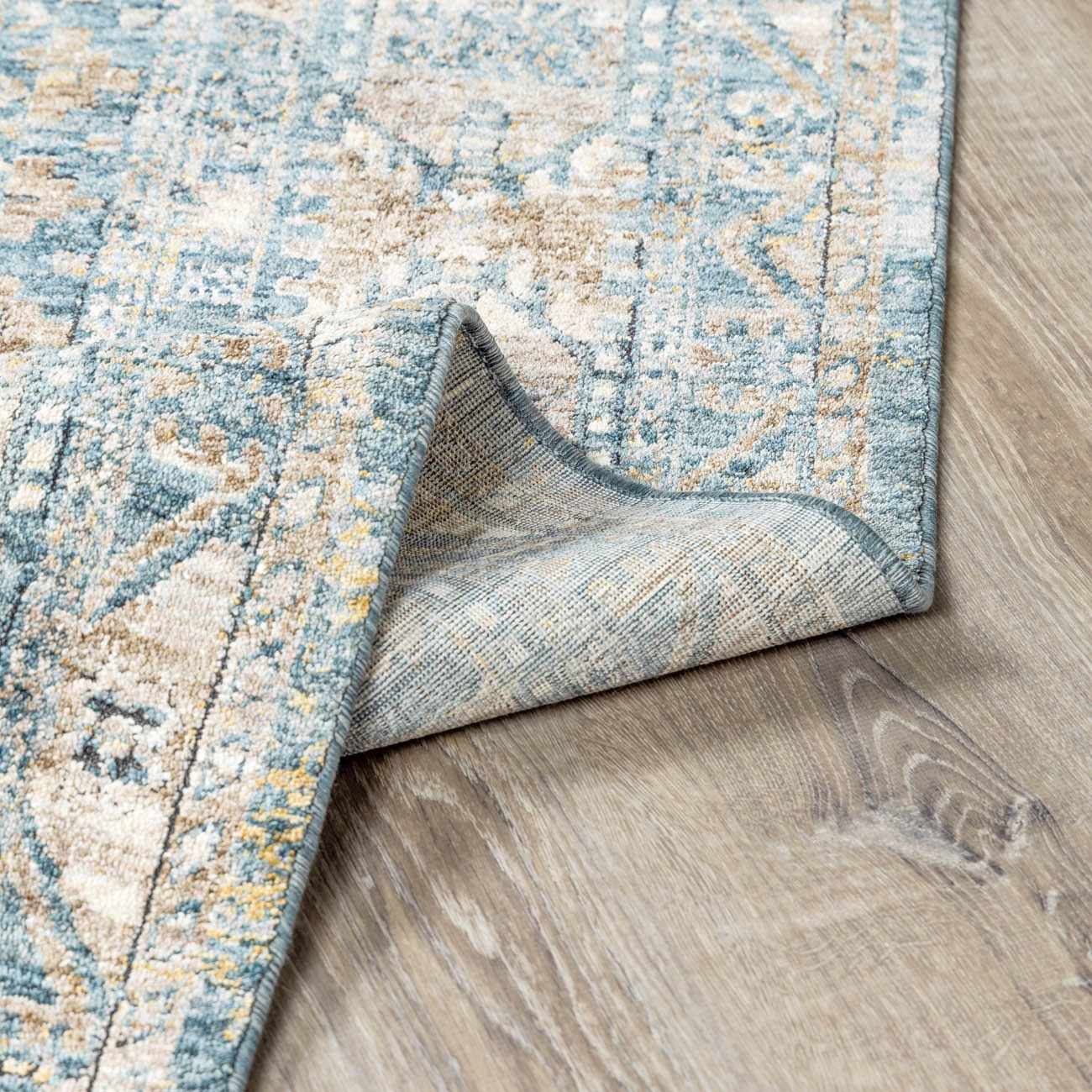 Mirabel Denim Blue Traditional Rug by Boutique Rugs
