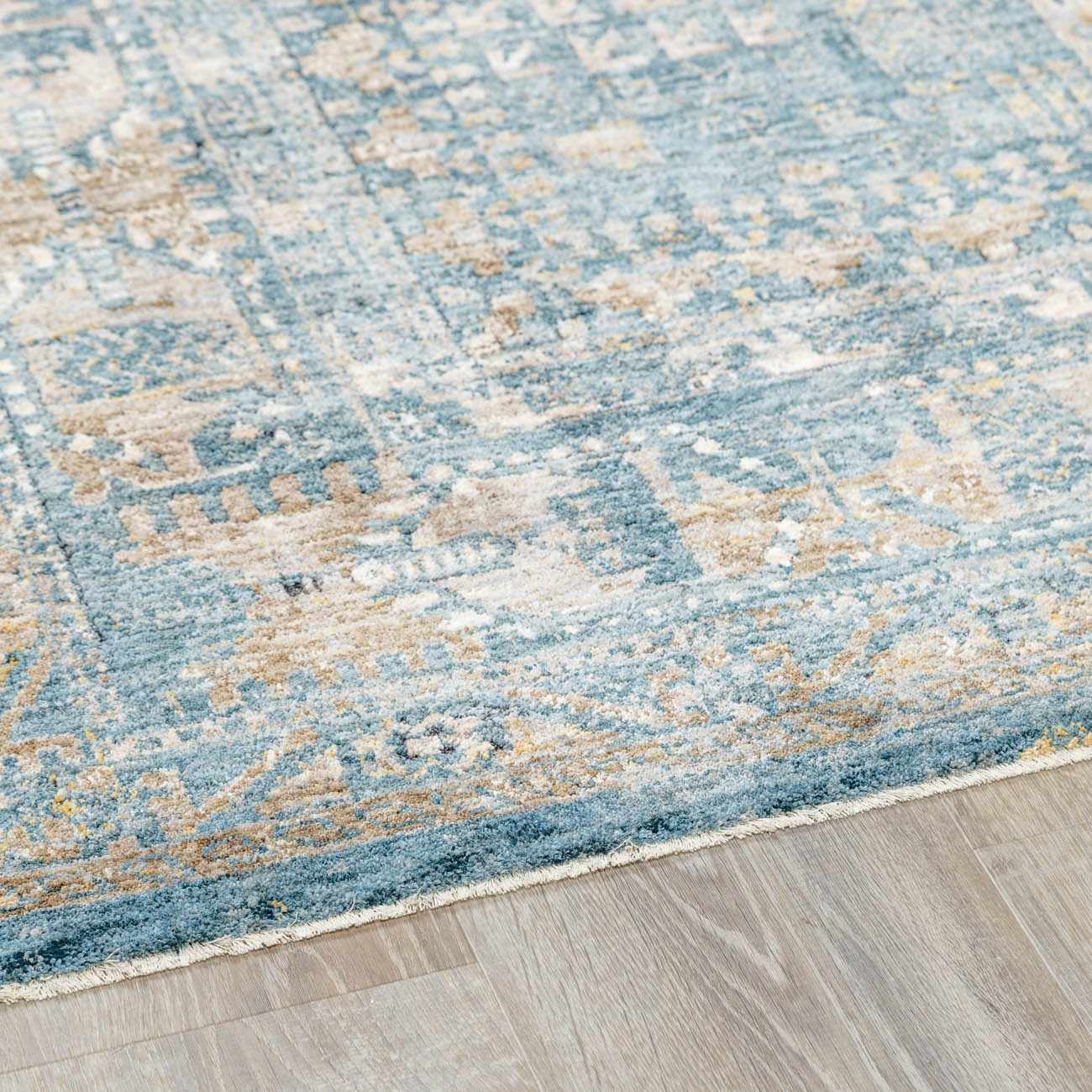 Mirabel Denim Blue Traditional Rug by Boutique Rugs