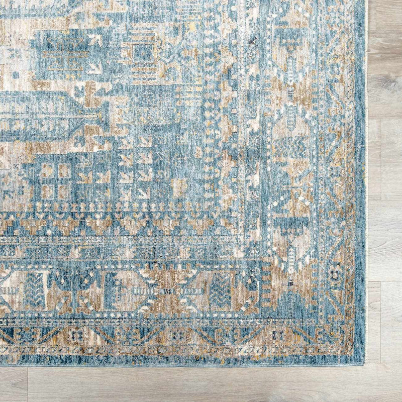Mirabel Denim Blue Traditional Rug by Boutique Rugs