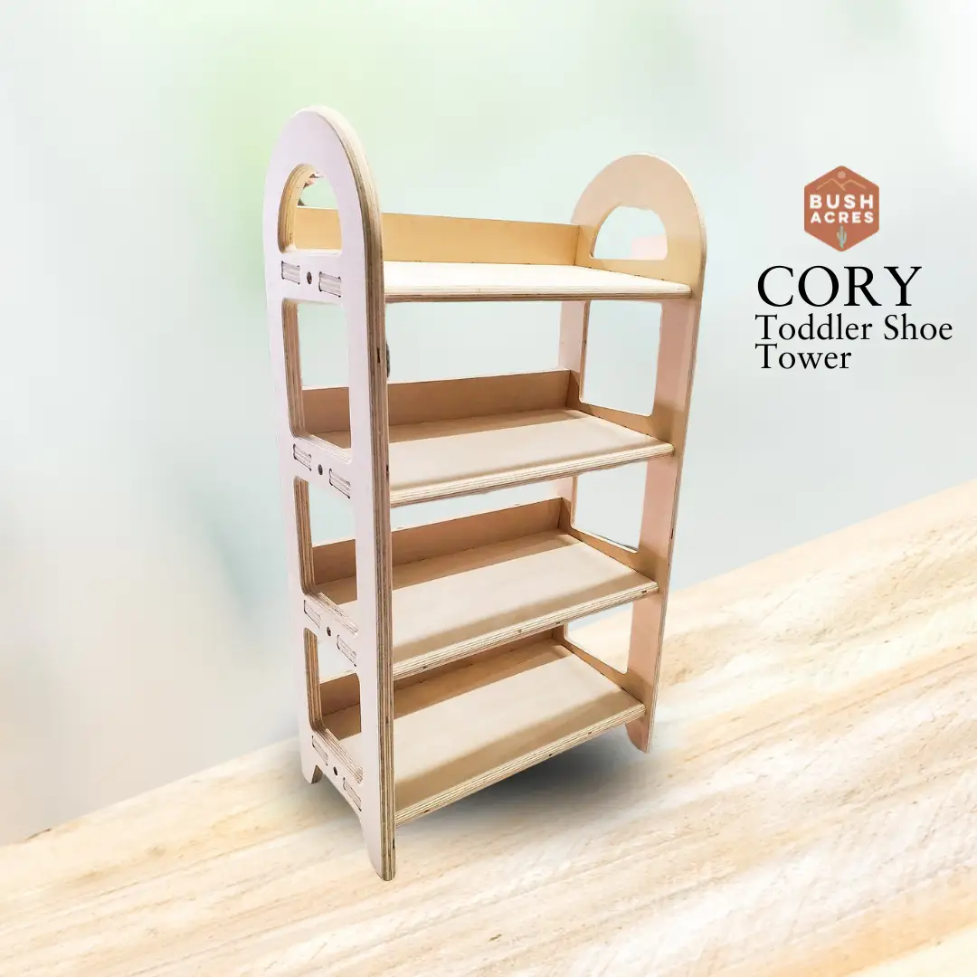 CORY- Toddler Shoe Tower by Bush Acres
