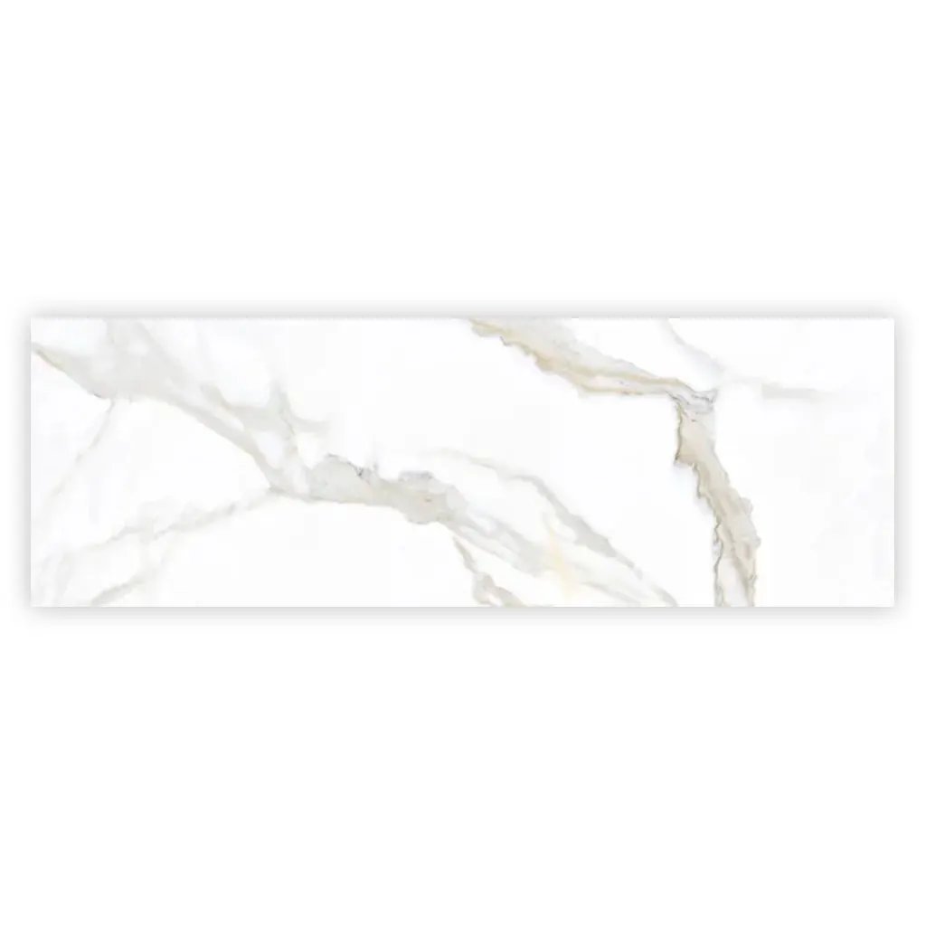 Soft White 16x48 Matte Ceramic Large Format Tile (3 pack, 15.5 sq ft/case) by Apollo Tile