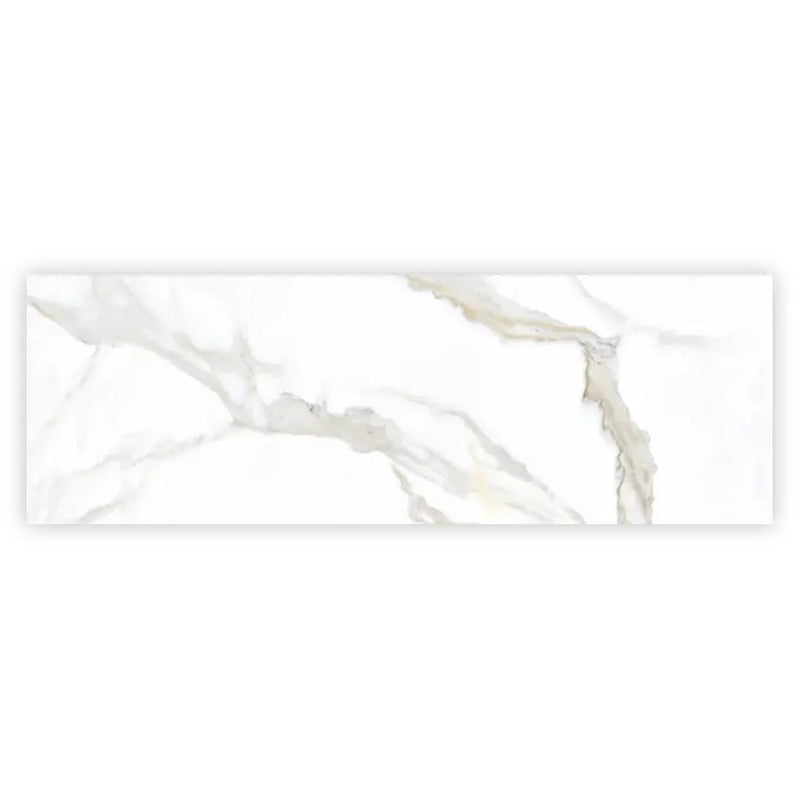 Soft White 16x48 Matte Ceramic Large Format Tile (3 pack, 15.5 sq ft/case) by Apollo Tile